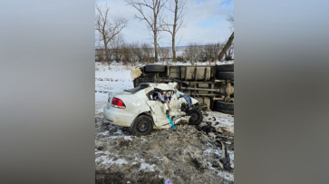 В Воронежской области 31-летняя женщина и 4-дневный ребенок погибли в жестком ДТП с тягачом