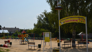 В россошанском поселке Начало активисты сделали детскую площадку