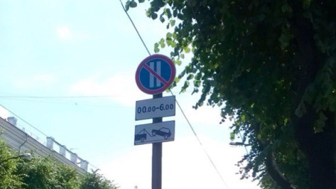В центре Воронежа установили первые дорожные мини-знаки