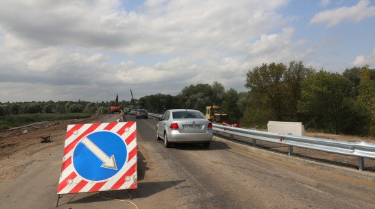 В Воронежской области открыли первую полосу моста через Битюг 