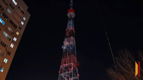 Воронежская телебашня включит особую подсветку в честь людей, страдающих гемофилией