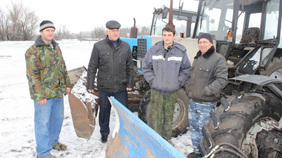 В ольховатской слободе фермеры создали кооператив по уборке снега