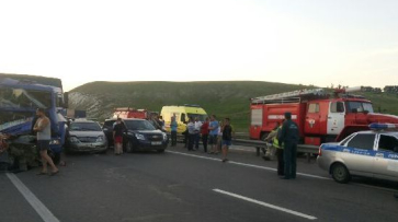 В Воронежской области столкнулись 11 машин на трассе М4 «Дон»