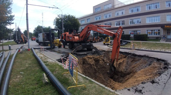 В Воронеже завершили ремонт коллектора на улице Циолковского