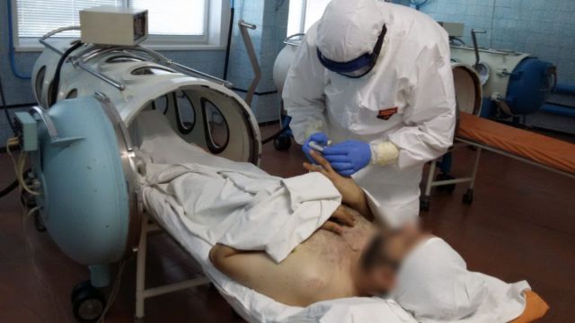 В воронежской больнице «Электроника» провели более 400 баросеансов для COVID-пациентов