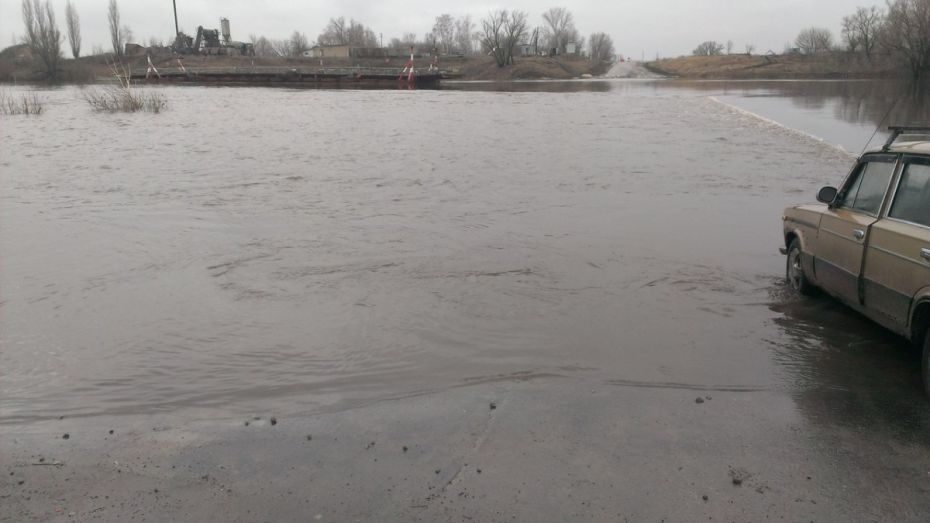 Из-за разлившегося Дона в Воронеже развели понтонный мост