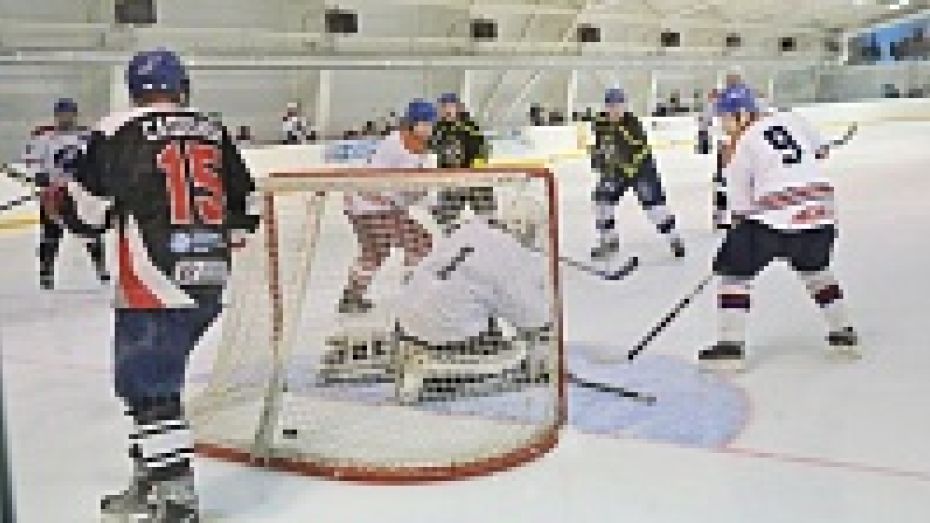 Команда Бобровского района обыграла в хоккейном матче сборную «Российская пресса»
