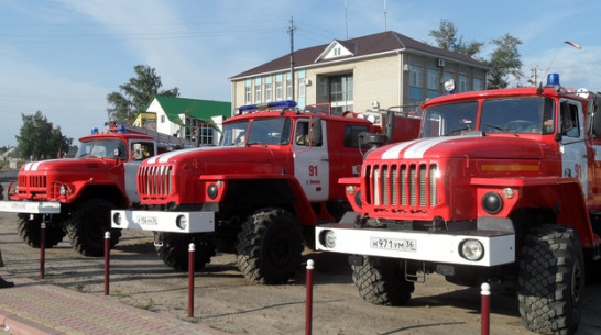 Рамонские пожарные спаcли от огня деревню в годовщину своей пожарной части