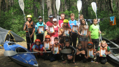 Эртильские школьники стали победителями областных соревнований по водному туризму