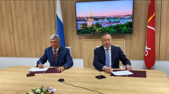 Губернаторы Воронежской области и Санкт-Петербурга подписали дорожную карту сотрудничества
