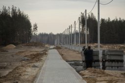 В «Экодеревне» Бобровского района достраивают инженерные сети