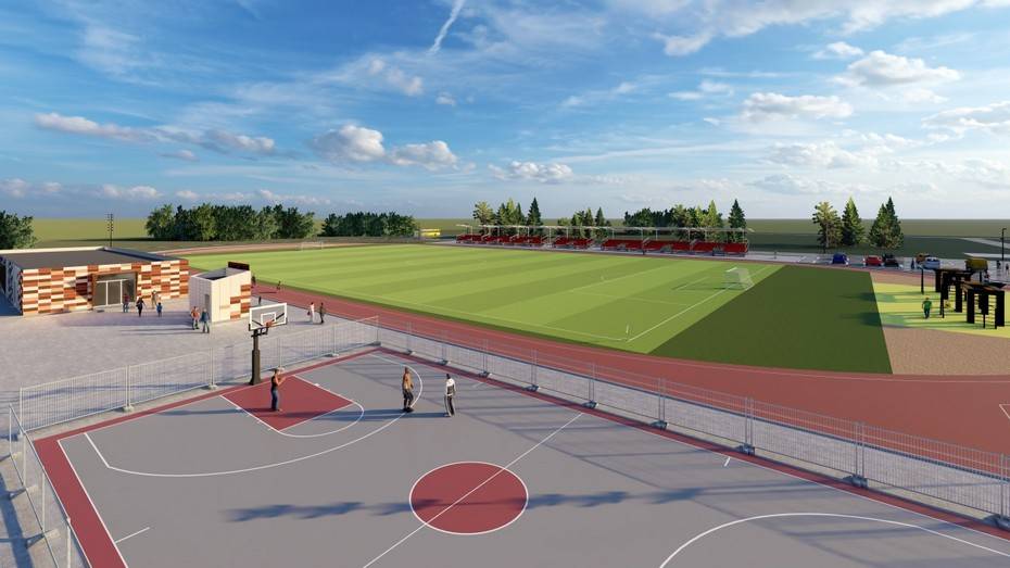 В селе Каширское построят стадион за более чем 150 млн рублей