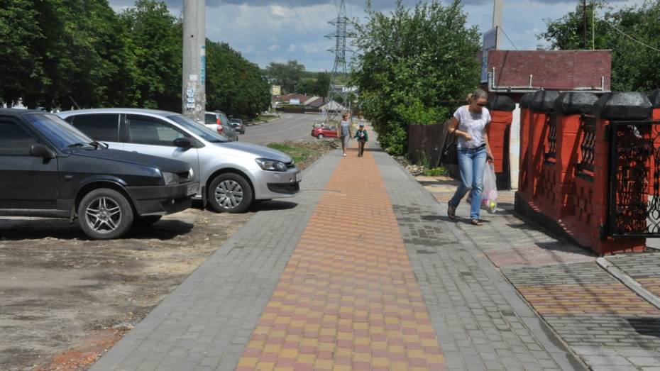 В Эртиле построили тротуар за 7,7 млн рублей