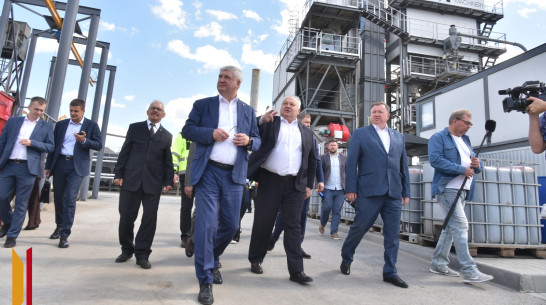 Воронежское предприятие запустило новую установку для производства полимерно-битумных вяжущих