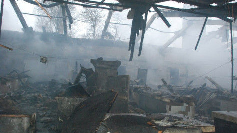 В Россошанском районе на пожаре пенсионер получил серьезные ожоги