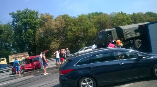 ДТП под Воронежем спровоцировало пробку на трассе М4 «Дон»
