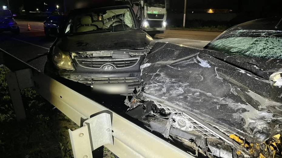 В Воронежской области столкнулись Hyundai и Ford: пострадали дети