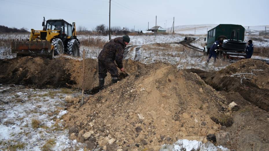 В нижнедевицком селе начали строить газопровод