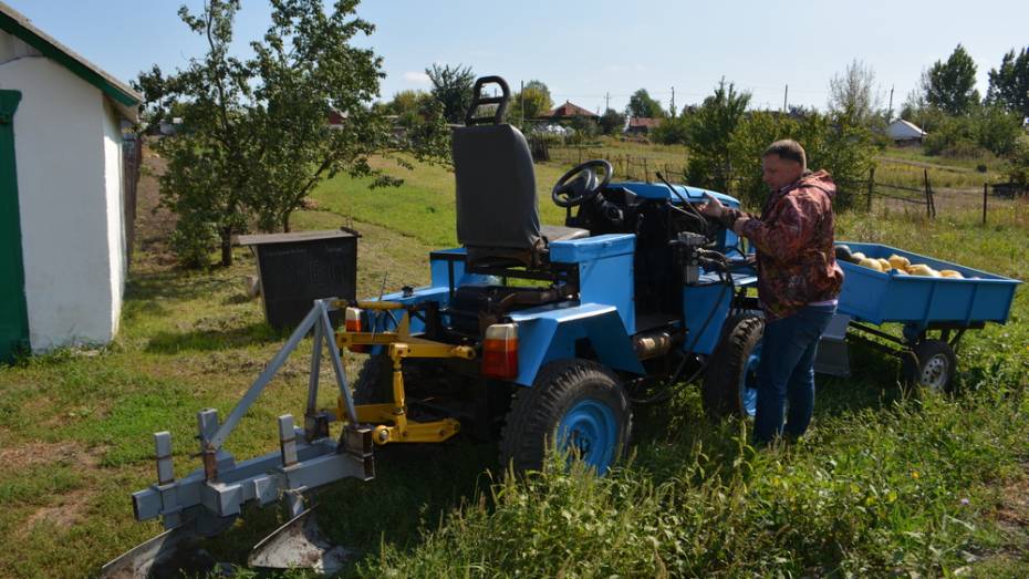 В Калачеевском районе преподаватель аграрного техникума собрал мини-трактор
