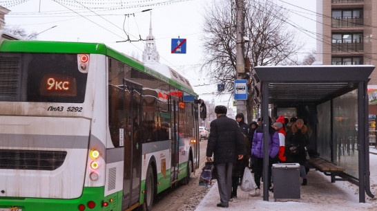 Часть замерзших автобусов в Воронеже вышла на линию