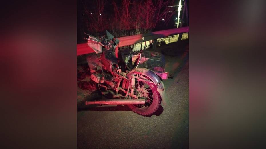 Под Воронежем погибли 65-летний мотоциклист и его 61-летний пассажир
