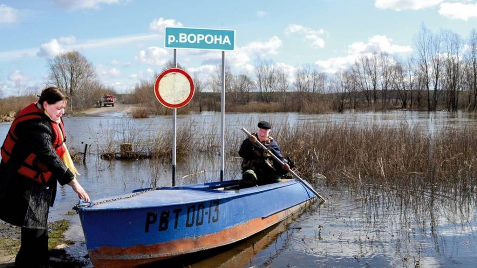 В Воронежской области подтопление моста остановило движение