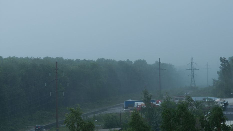 Сегодня в Воронежской области ожидаются сильные дожди, грозы, местами град