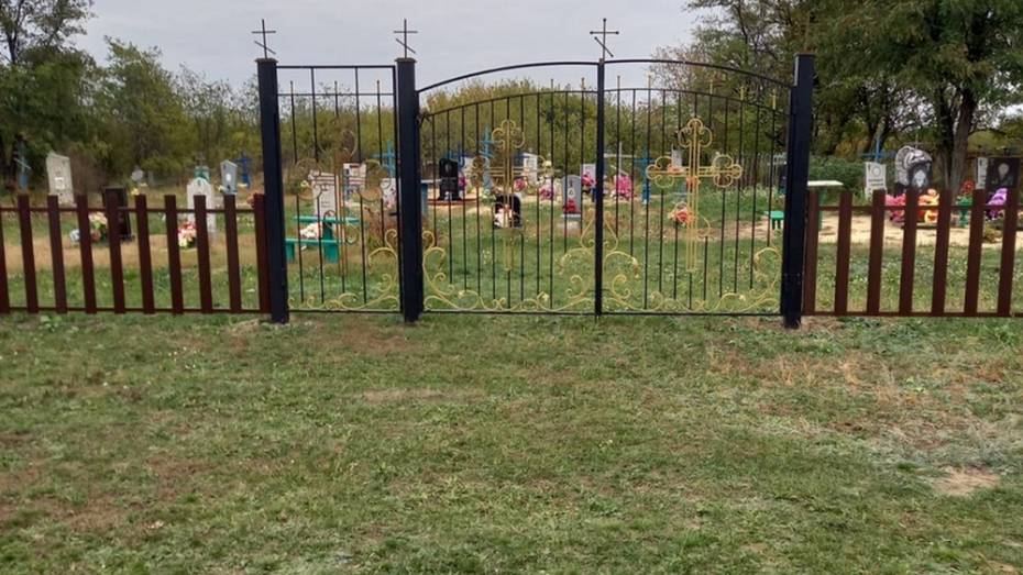 В Верхнемамонском районе активисты обустроили кладбище на окраине села Ольховатка