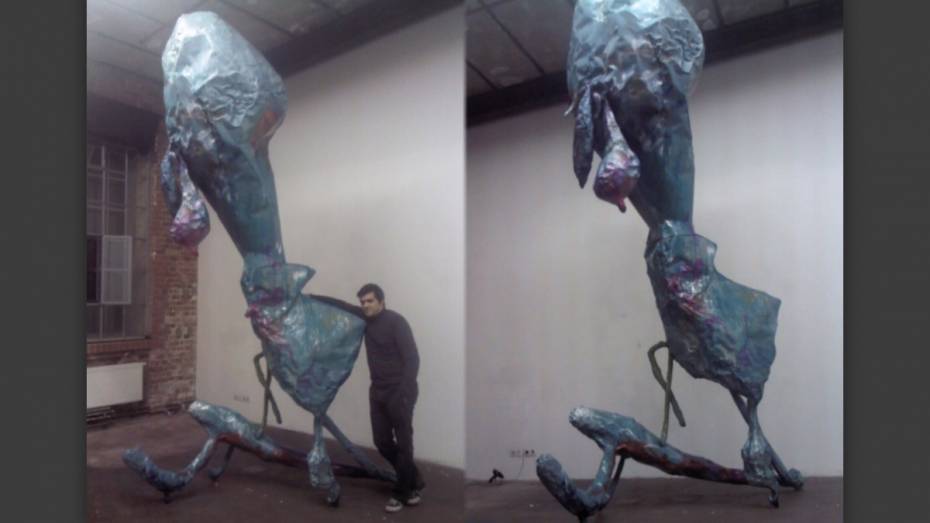 Воронежский художник Иван Горшков выставит в Берлине 4-метровую скульптуру