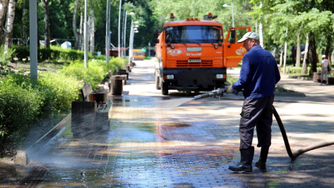 Центральный парк в Воронеже привели в порядок после потопа