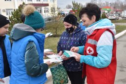 Волонтеры Нижнедевицкого района провели акцию ко Всемирному дню здоровья