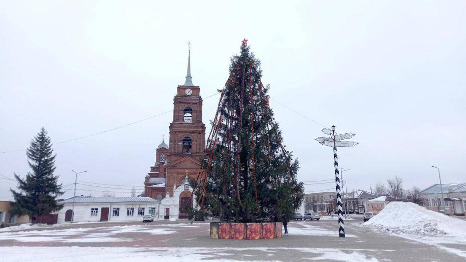 Пенсионер из села Гвазда подарил бутурлиновцам 18-метровую новогоднюю ель
