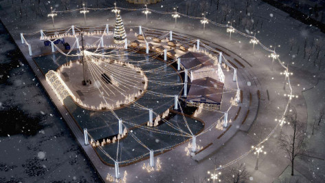 Каток на Адмиралтейской площади в Воронеже увеличат почти в 2 раза