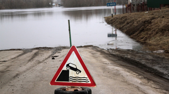 В Воронежской области из-за паводка перекрыли движение по наплавному мосту через Дон