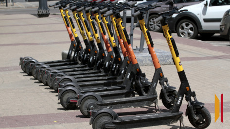 В Воронеже в сентябре появятся знаки, ограничивающие движение электросамокатов