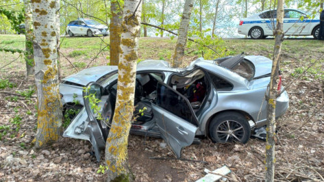 В Воронежской области пенсионерка погибла после столкновения Volvo с деревом