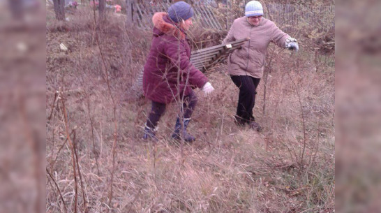 В верхнемамонском селе благоустроили кладбище с дореволюционными захоронениями