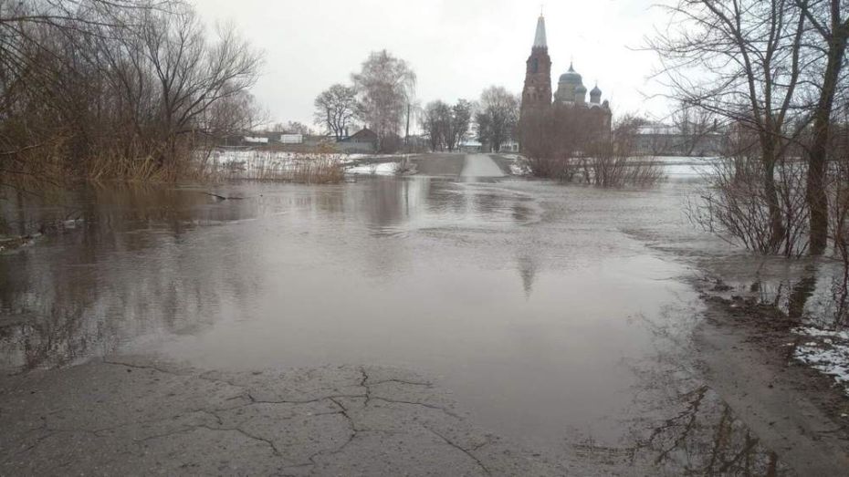 В Грибановском районе затопило 3 низководных моста
