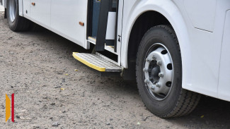 Под Воронежем загорелся маршрутный автобус