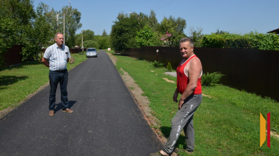 В трех населенных пунктах Верхнехавского района отремонтировали дороги