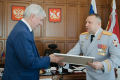 Воронежскому губернатору передали почетную грамоту от директора Росгвардии РФ