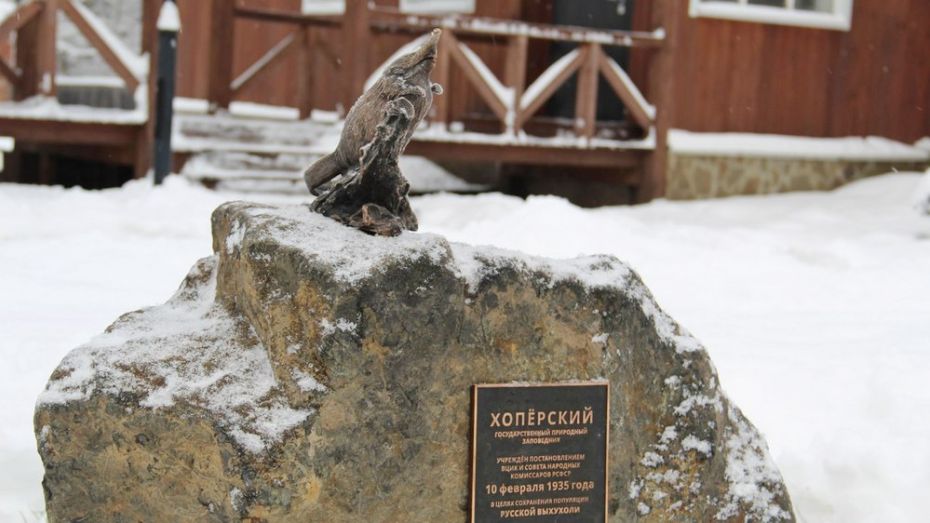 В Хоперском природном заповеднике открыли памятник русской выхухоли