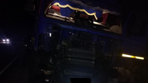 На трассе в Воронежской области FAW врезался в грузовик МАЗ: погибла женщина