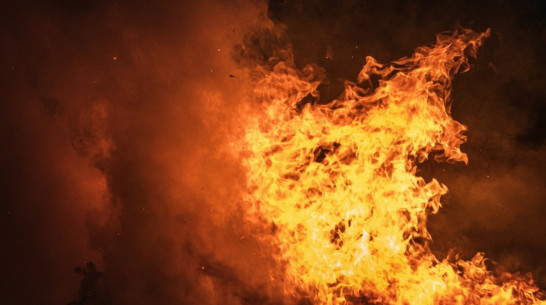 Пожар вспыхнул возле Остужевской развязки в Воронеже 12 июля