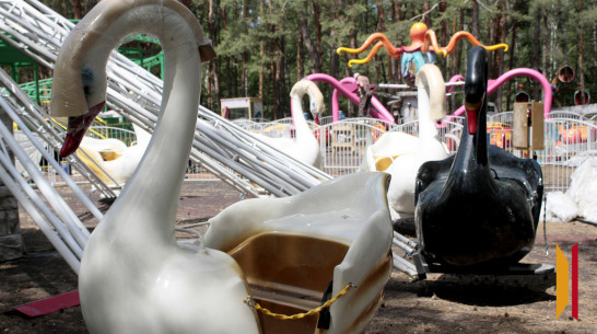 Более десятка новых аттракционов появится в воронежском парке «Танаис» до конца лета