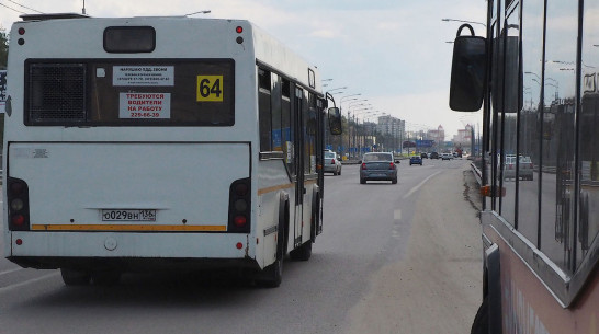 В Воронеже изменят 7 пригородных автобусных маршрутов на 9 Мая