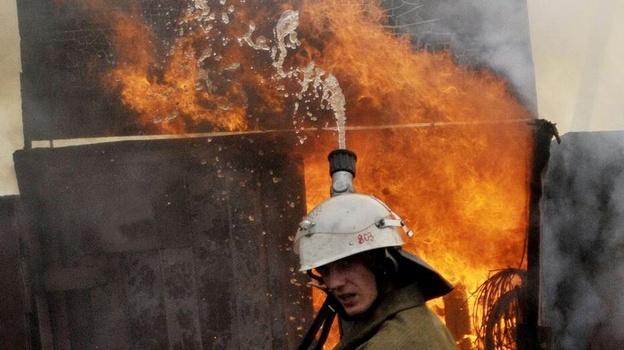 Самовозгорание 60-тонного стога сена произошло на складе в хозяйстве Бобровского района