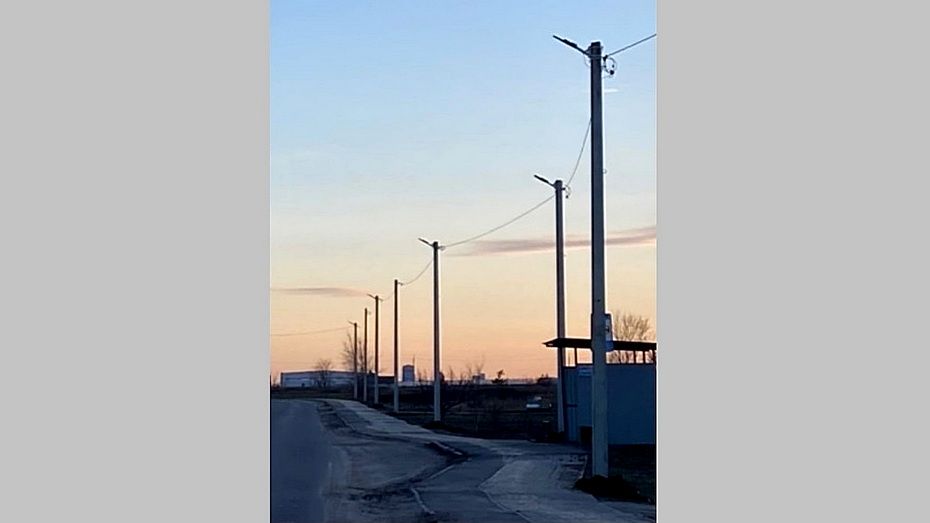В Павловске на улице 300-летия Флота установили новые светильники