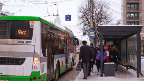 Часть замерзших автобусов в Воронеже вышла на линию