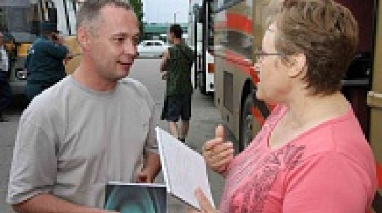 Через Богучар проследовали в Воронеж автобусы с детьми с Юго-Востока Украины